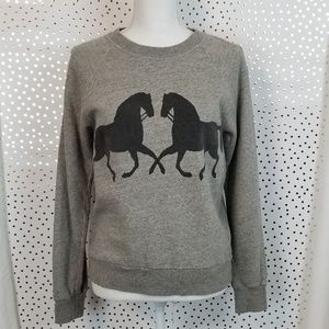 J. Crew | "Gallop" Gray LS Sweatshirt | Small